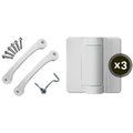 Screen Tight Hardware Kit, Poly, White, For Wood Screen Doors SDHWT